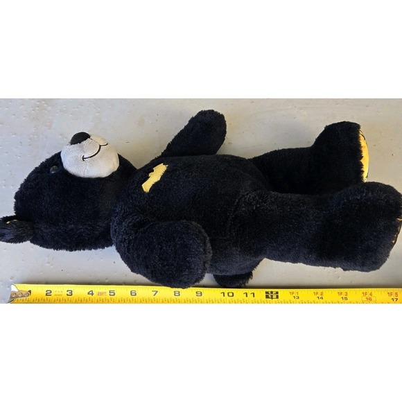 DC Comics Build A Bear Workshop Batman Teddy Bear Stuffed Animal Plush Black EUC - Picture 6 of 16